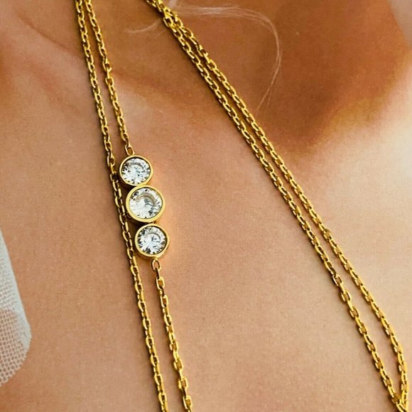 NEW Michael Kors MK Logo Circle Silver Necklace - Picture 10 of 11